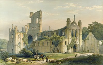 Abadía de Kirkstall, vista desde el noroeste. - De las 