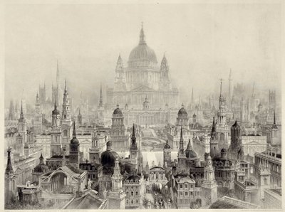 Edificios principales de Sir Christopher Wren de William Richardson