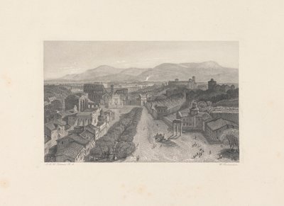El Foro Romano desde la Torre del Capitolio de William Richardson