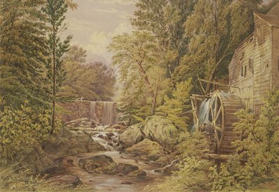 Molino de Carl, Tarrytown, Nueva York, 1851 de William Rickarby Miller