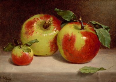 Estudio de las manzanas de la naturaleza de William Rickarby Miller