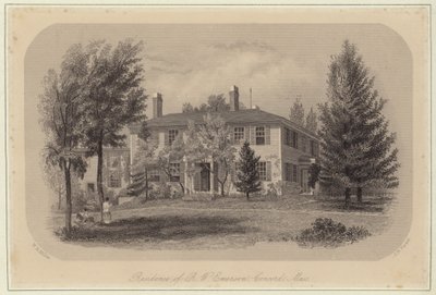 La residencia de Ralph Waldo Emerson de William Rickarby Miller