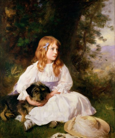 Heather, retrato de una niña de William Robert Symonds