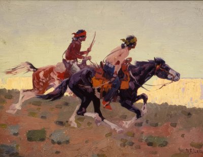 La persecución, Kayenta, Arizona / Pintura de William Robinson Leigh