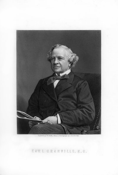 Granville George Leveson-Gower, 2º Conde Granville, estadista liberal británico, 1893 de William Roffe