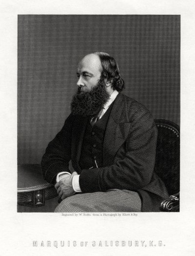 Robert Arthur Talbot Gascoyne-Cecil, 3er Marqués de Salisbury, estadista británico, siglo XIX de William Roffe