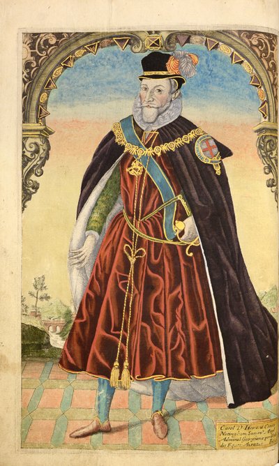 Charles Howard, Primer Conde de Nottingham, de Honor Militar y Civil, William Segar, pub. Robert Barker, Londres, 1602 de William Rogers