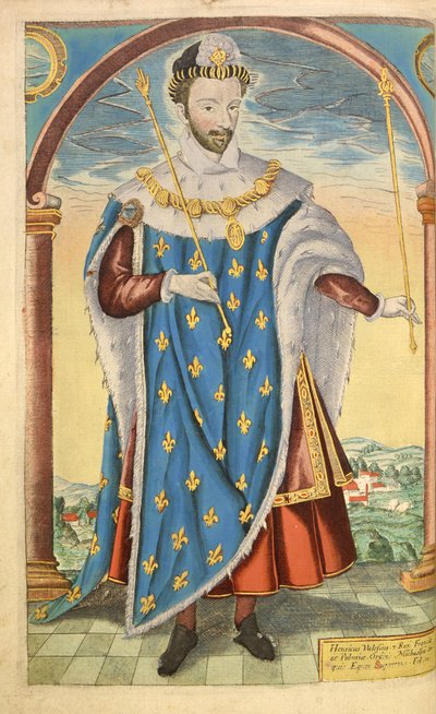 Enrique III de Francia, de Honor Militar y Civil, William Segar, pub. Robert Barker, Londres, 1602 de William Rogers