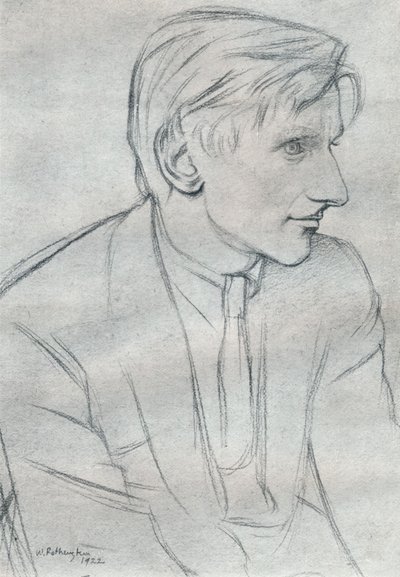 Edmund Charles Blunden 1896-1974 de William Rothenstein