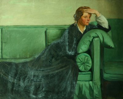 Flor, fruta y espina (óleo sobre lienzo) de William Rothenstein
