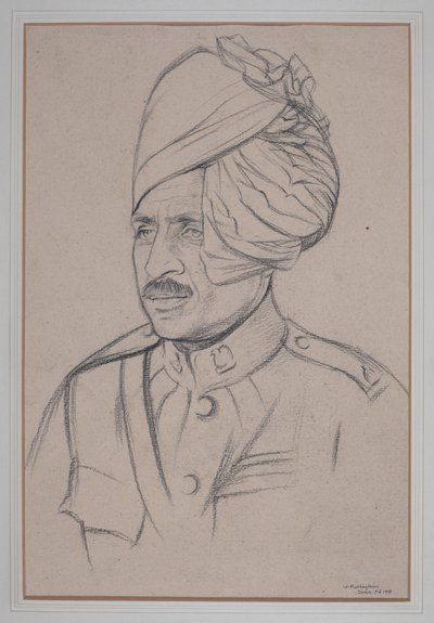 Caballero indio de William Rothenstein