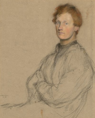 Retrato de Charles Haselwood Shannon (1863-1937) de William Rothenstein