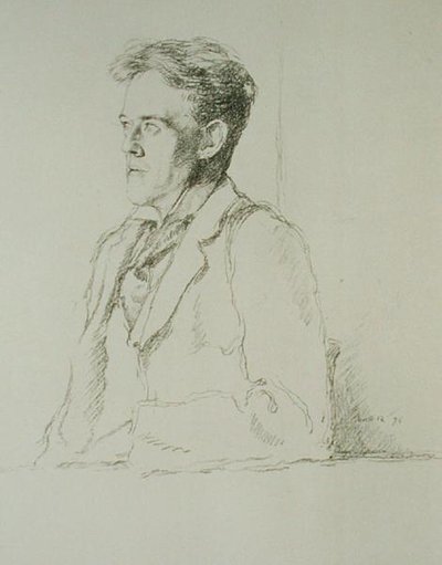 Retrato de Hilaire Belloc (1870-1953) de William Rothenstein