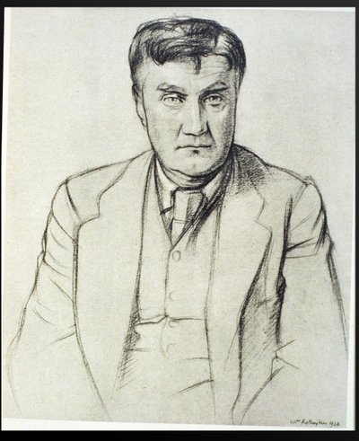 Retrato de Ralph Vaughan Williams (1872-1958) de William Rothenstein