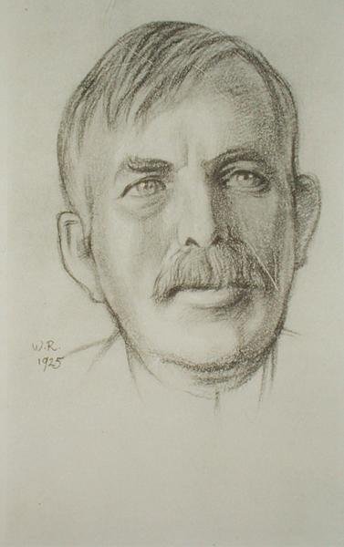 Retrato de Sir Ernest Rutherford (1871-1937) de William Rothenstein