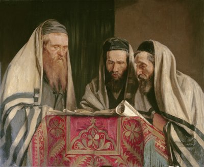 Lectura del Libro de Ester de William Rothenstein
