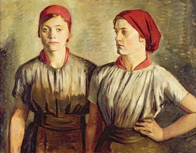 Chicas del buffer de Sheffield de William Rothenstein