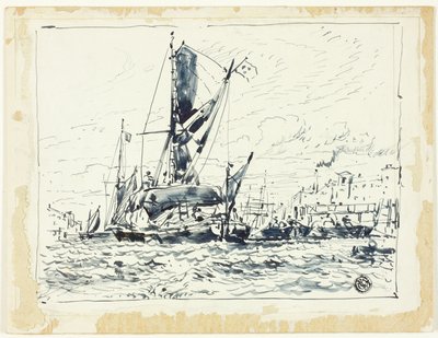 Barco en el puerto de William Roxby Beverley