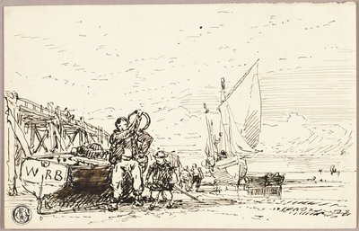 Escena del puerto de William Roxby Beverley