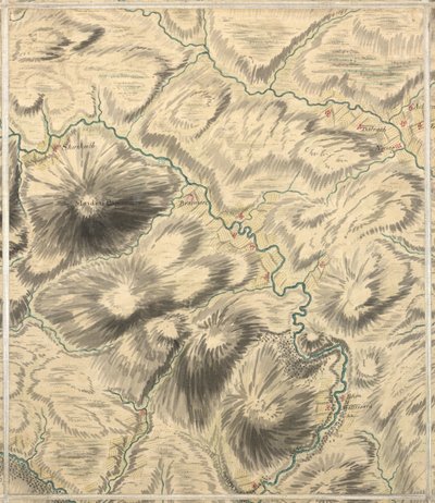 Dalnawhinny, Roy Military Survey of Scotland de William Roy