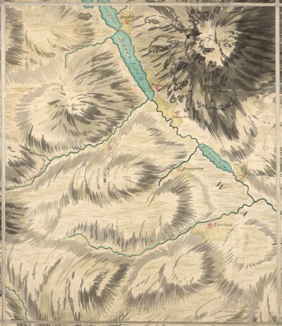 Loch Badenloch, Roy Military Survey of Scotland de William Roy