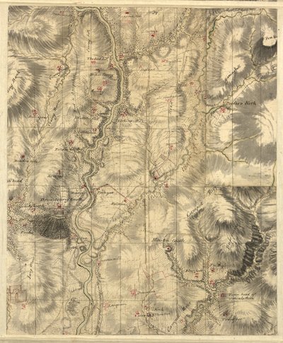 Mapa de Roy de las tierras bajas de Escocia, Sección 5/3e de William Roy