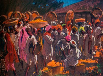 Mercado de Naranjas, Bombay de William Samuel Horton