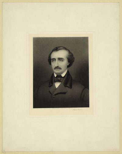 Retrato de Edgar Allan Poe 1809-1849, ca 1896 de William Sartain