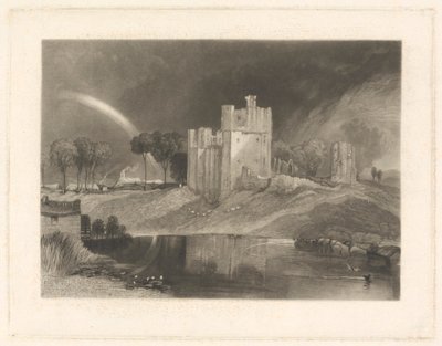 Castillo de Brougham, cerca de la confluencia de los ríos Eamont y Lowther de William Say