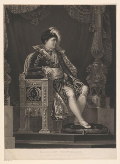 Portret de Napoleón Bonaparte Napoleón Buonaparte (título sobre objeto) de William Say