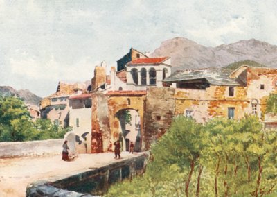 Entrada a Toirano (litografía en color) de William Scott
