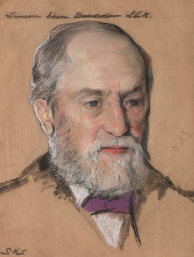 Simeón Eben Baldwin BA 1861, Prof. de Derecho 1872-1912 Gobernador de CT de William Sergeant Kendall