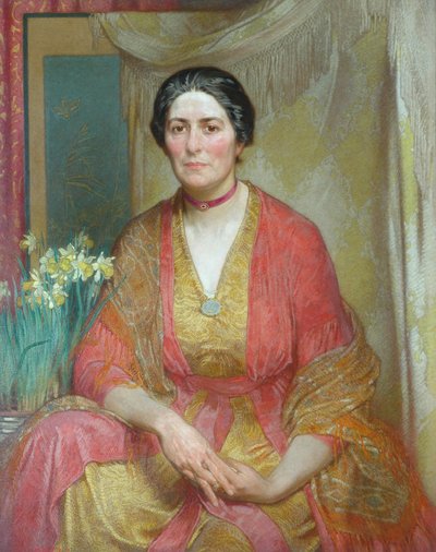 Retrato de la esposa del artista de William Shackleton