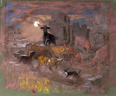Estudio para Highland Raiders, c.1918 de William Shackleton