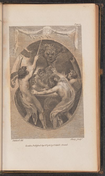 Ilustración para el Canto I de William Sharp after Thomas Stothard