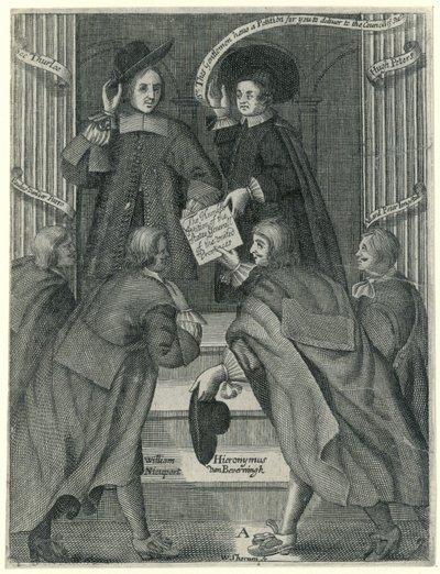 Presentación de una petición al Secretario de Estado inglés, hacia 1654 de William Sherwin