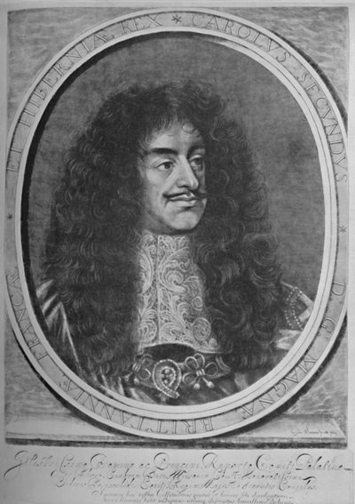 Retrato de Carlos II, c1660-1685, 1928 de William Sherwin