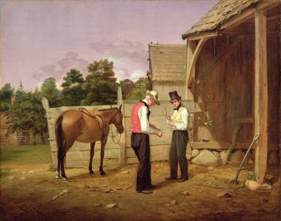 Negociando por un caballo, 1835 de William Sidney Mount