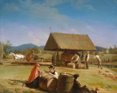 Elaboración de sidra, 1840-41 de William Sidney Mount