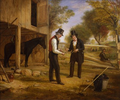 Llegando al Punto, una secuela de Negociando por un Caballo, 1854 de William Sidney Mount