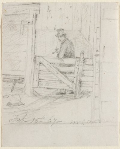 Descansando en la valla, 1867 de William Sidney Mount