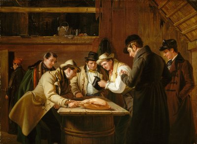 La rifa (Rifando el ganso) de William Sidney Mount