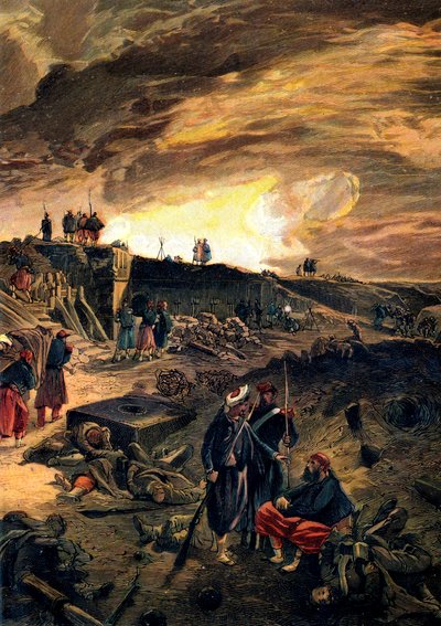 Después de la toma de Malakoff el 8 de septiembre de 1855, c1855 de William Crimea Simpson