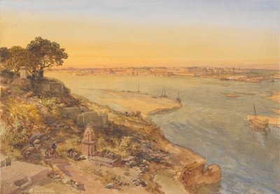 Allahabad, desde la orilla derecha del Jumna de William Simpson