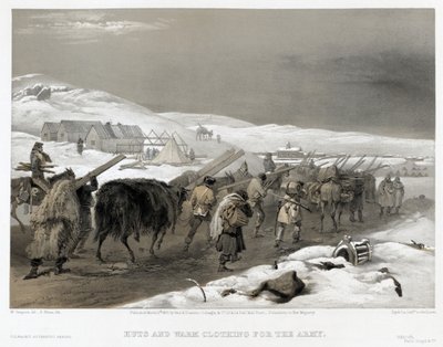 Tropas británicas en el camino a Sebastopol, 1855 de William Crimea Simpson