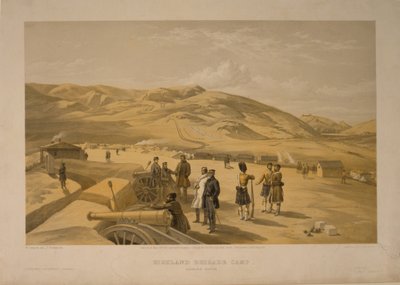 Campamento de la Brigada Highland, 1855 de William Crimea Simpson
