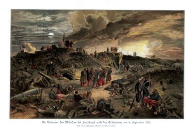 Interior del Malakoff, 8 de septiembre de 1855, 1900 de William Crimea Simpson