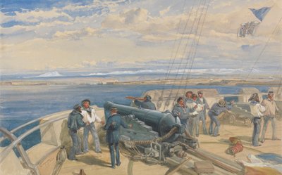 Sebastopol, esbozado desde la cubierta del H. M. S. Sidon, febrero de 1855 de William Simpson