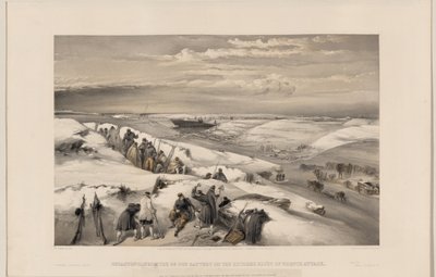 Sebastopol desde la batería de 26 cañones, 1855 de William Crimea Simpson
