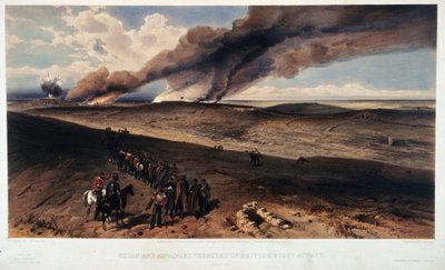 El Redan y las trincheras británicas de William Crimea Simpson
